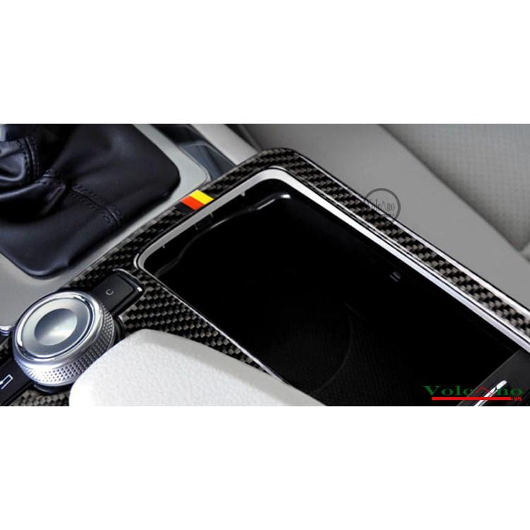 Miếng Dán Carbon Dán Trang Trí Khung Điều Khiển Tay Vịn Cho Xe Mercedes-Benz W204