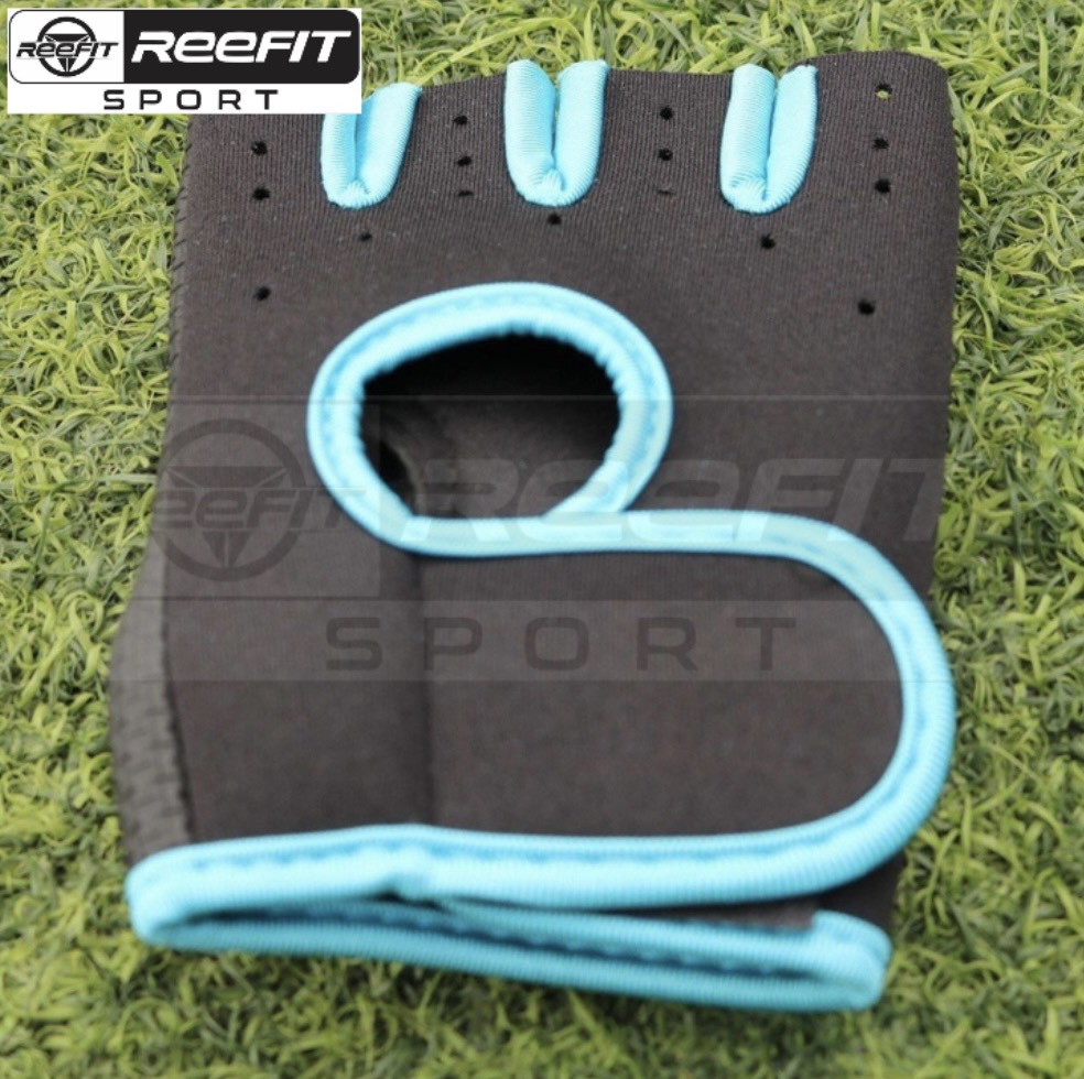 Găng Tay Tập Tạ Gym kết hợp bảo vệ cổ tay chất liệu vải + da cao cấp Reefit Sport RF48099