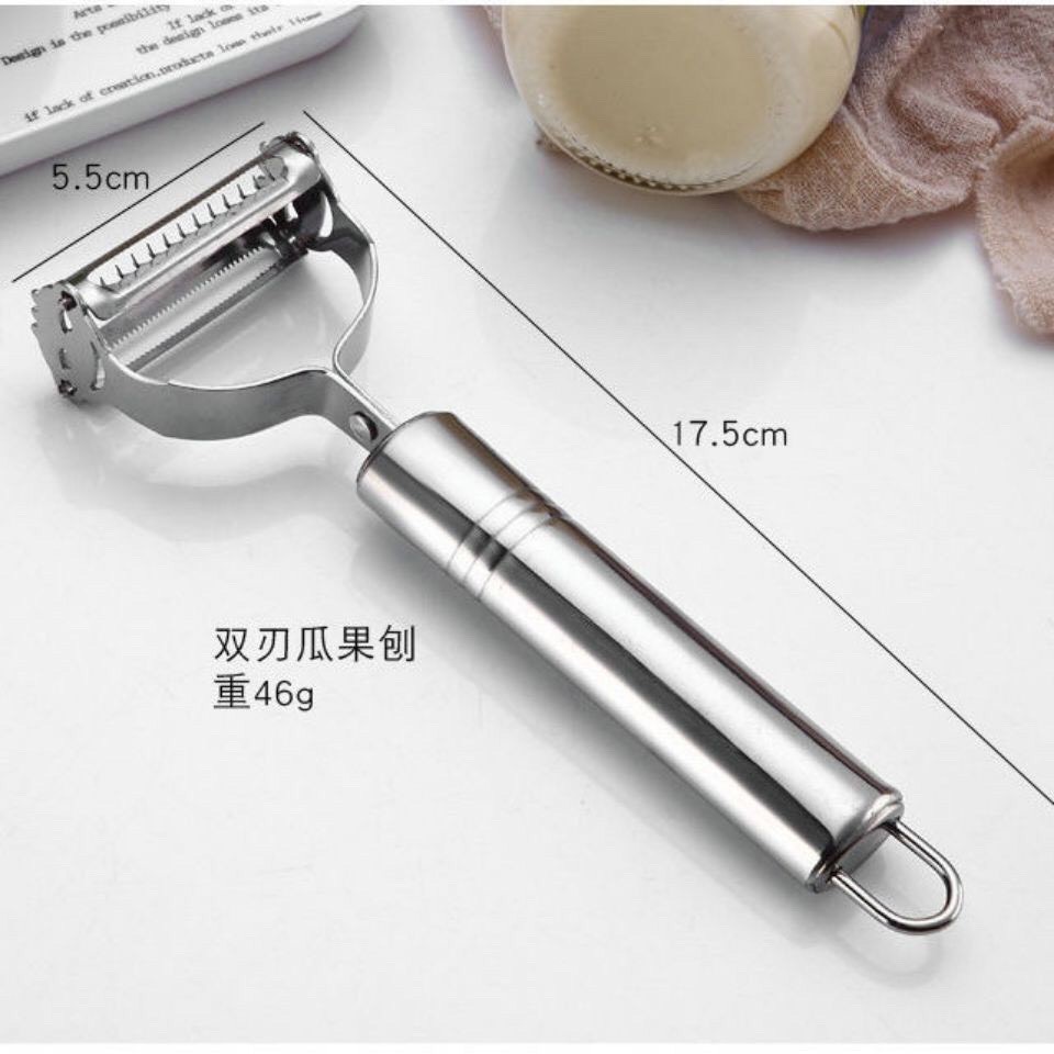 Dụng Cụ Cắt Gọt Bào Nạo Rau Củ INOX Cao Cấp Đa Năng 3 in 1