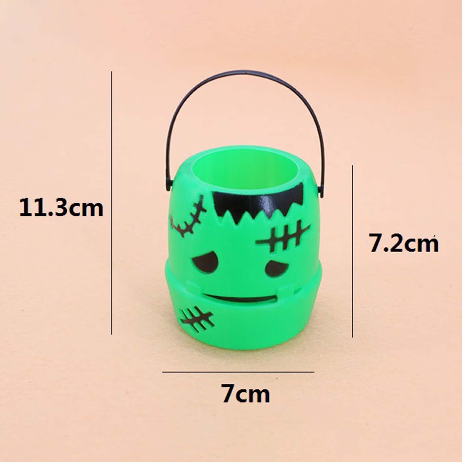 Halloween Pumpkin Bucket Halloween Supplies Favors Portable Multipurpose Gift Box Activities Candy Bucket for Home Decoration