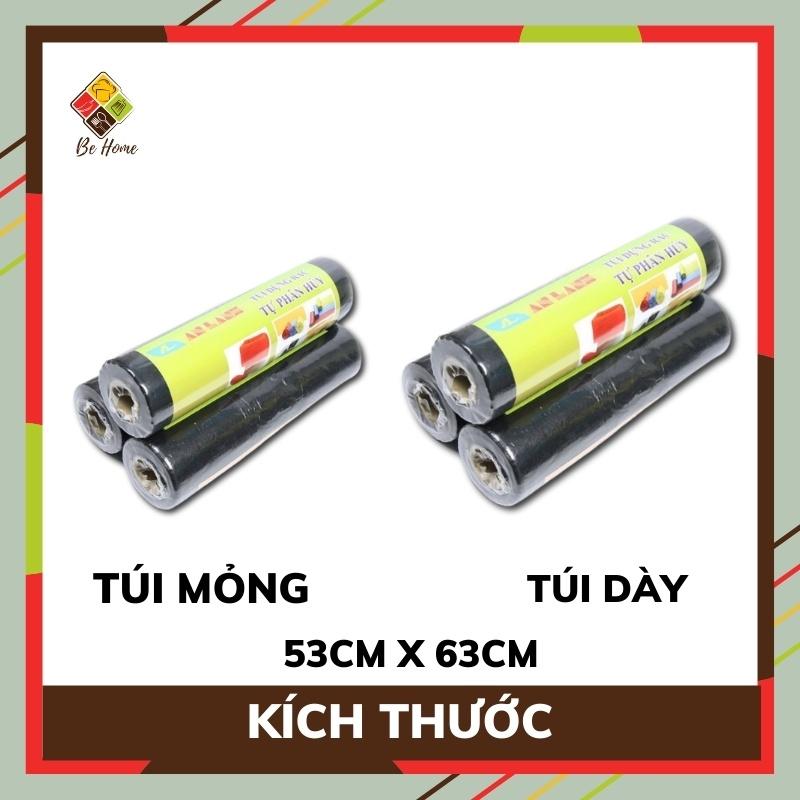 Túi rác nilon đen đựng rác thải gia đình, rác công nghiệp tự phân hủy