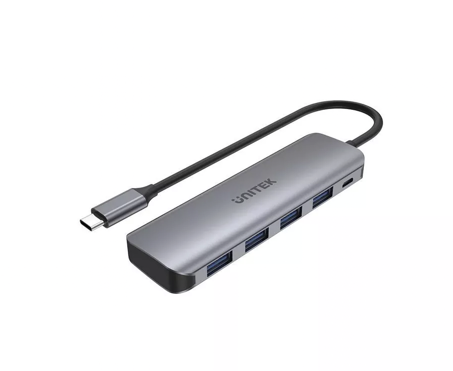 CÁP TYPE-C -&gt; 4 USB 3.0 + MICRO USB 10W UNITEK H1107A HÀNG CHÍNH HÃNG
