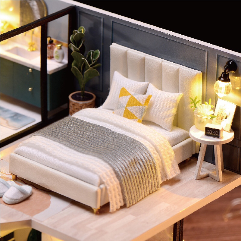 Mô hình nhà gỗ búp bê Dollhouse DIY - L032 The Satisfied Time