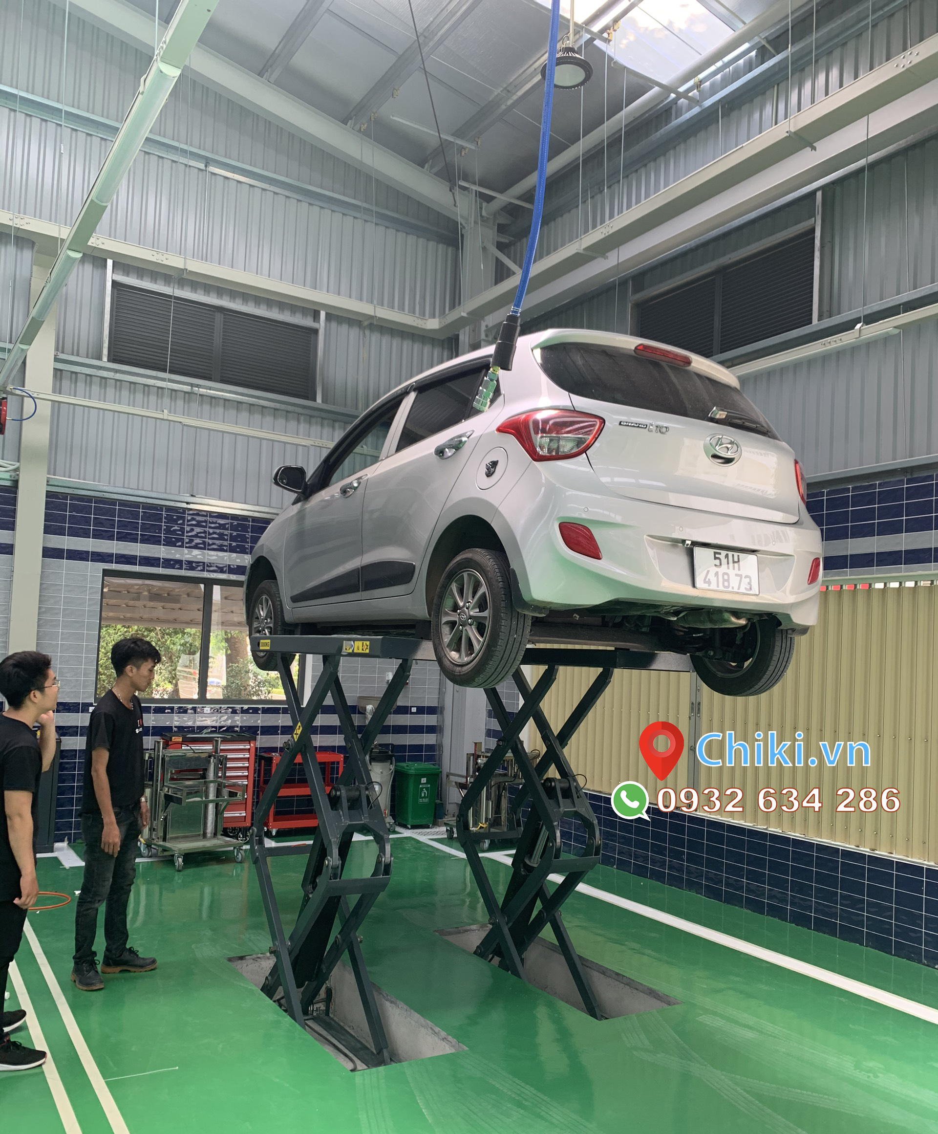 Cầu nâng cắt kéo 3 tấn - Lắp đặt miễn phí