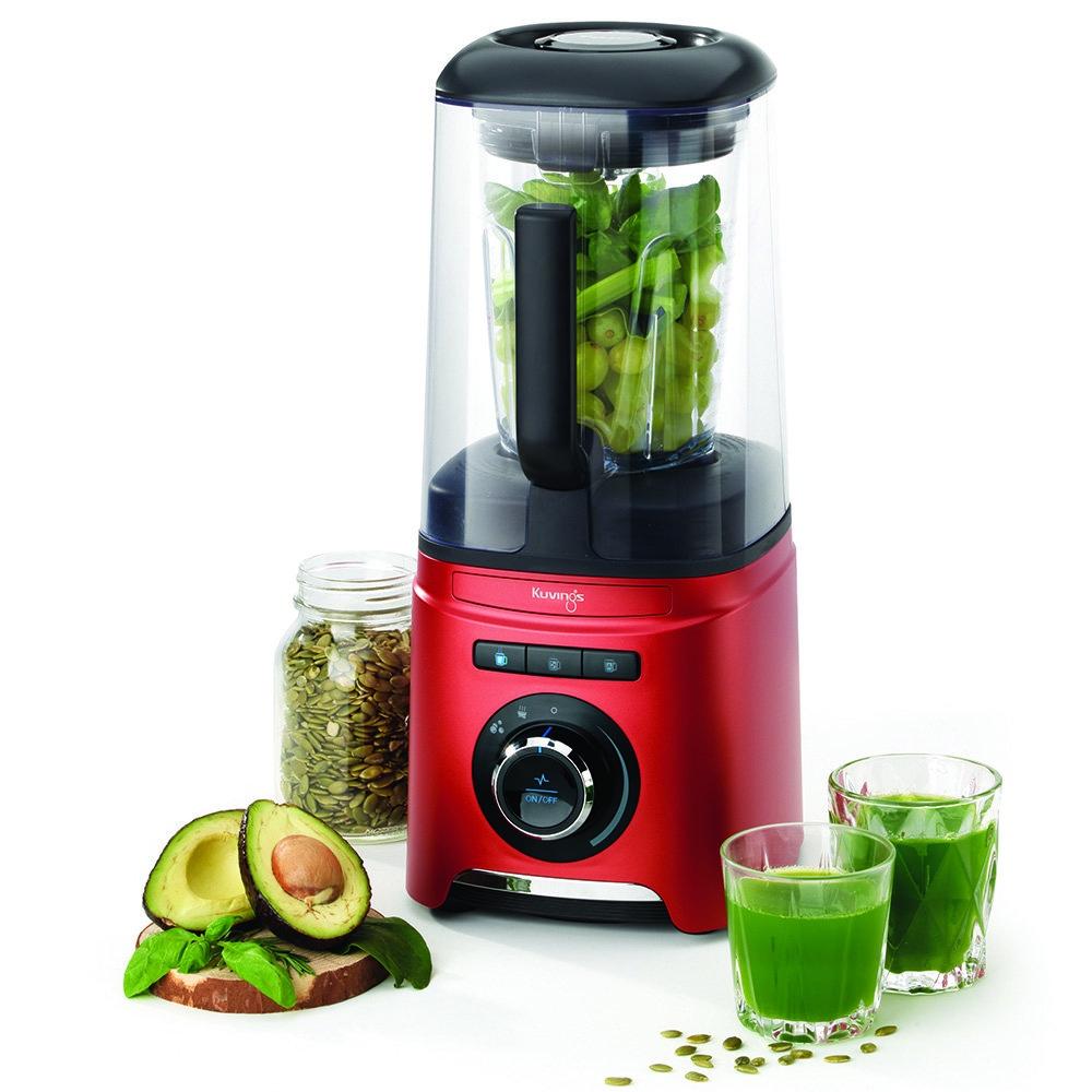 Máy xay sinh tố chân không Kuvings SV-400MB Màu Đỏ - TẶNG LÒ NƯỚNG THỦY TINH TIGER QUEEN AX-777MV - Hàng chính hãng
