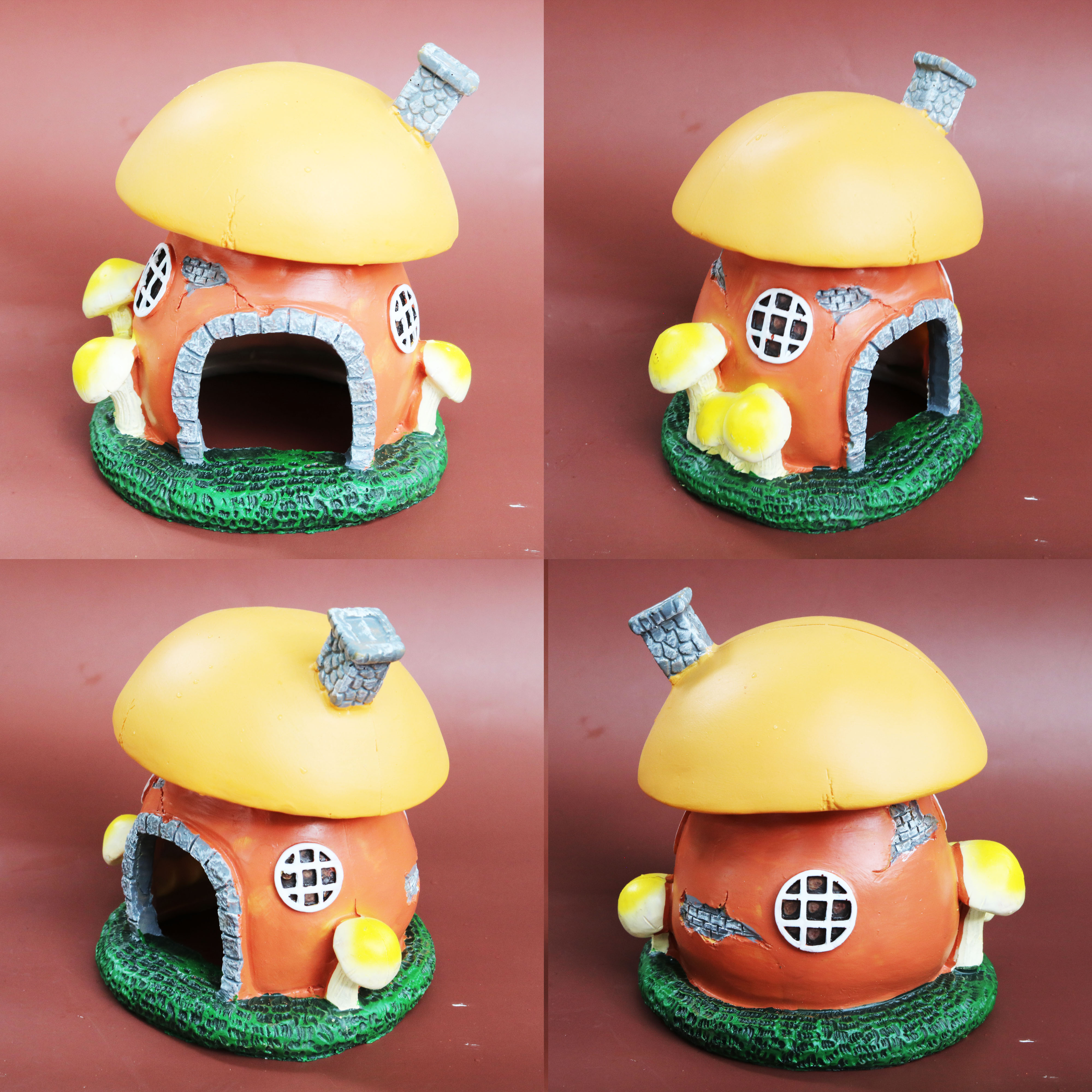 Mô hình Nhà Nấm Không cửa sổ trang trí tiểu cảnh - thủy sinh - terrarium