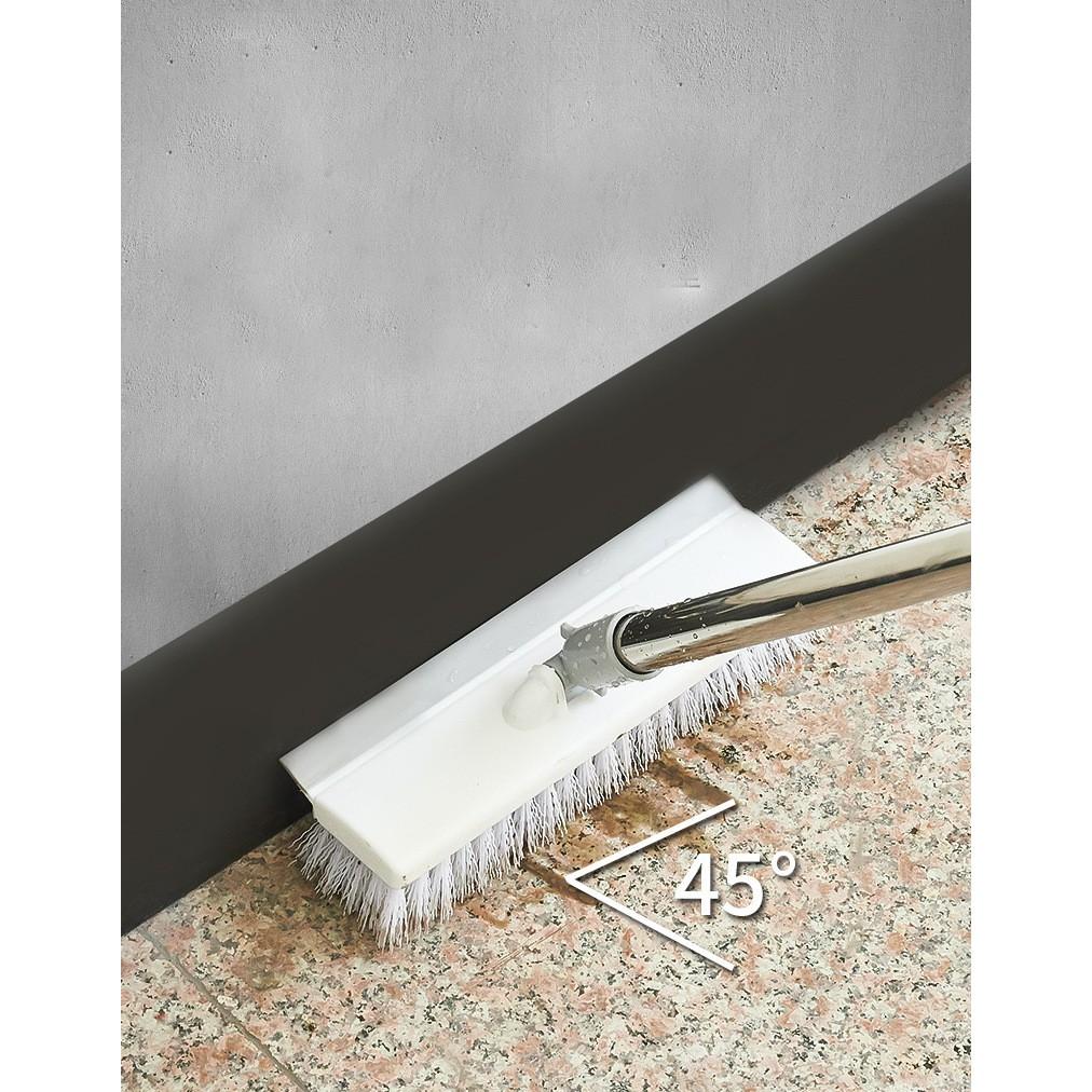 Cây chà sàn nhà tắm - vệ sinh cán dài chổi gạt nước 2 đầu xoay 180 độ dễ dàng điều chỉnh độ dài