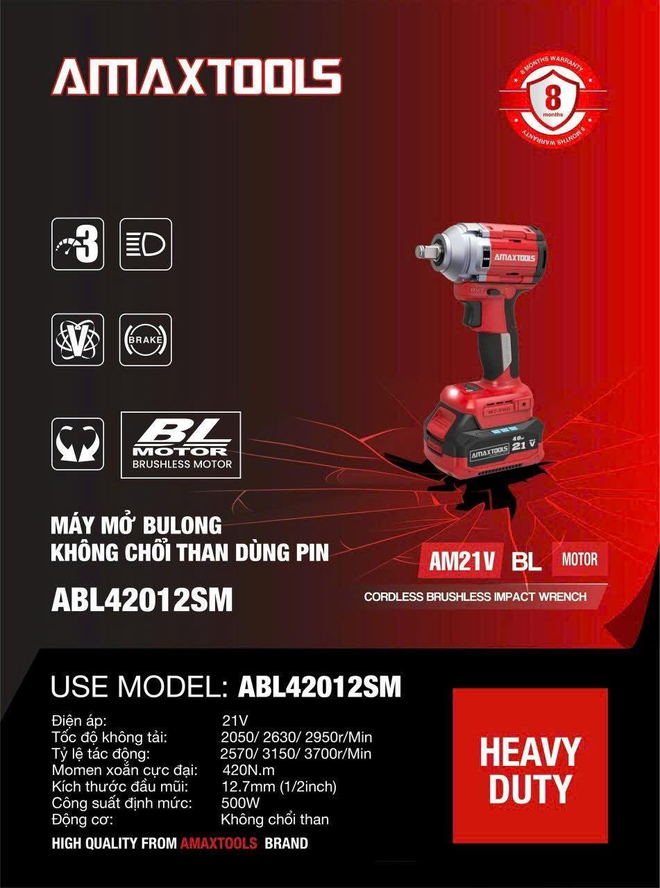 MÁY VẶN ỐC PIN 21V ABL42012SM BODY AMAXTOOLS - HÀNG CHÍNH HÃNG