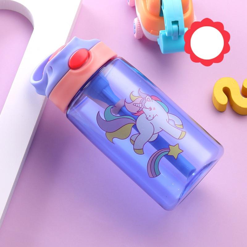 Trẻ Em Nước Sippy Cup Sáng Tạo Hoạt Hình Cho Bé Cốc Có Ống Hút Chống Rò Rỉ Nước Chai Ngoài Trời Di Động Trẻ Em Thoáng Mát Cup