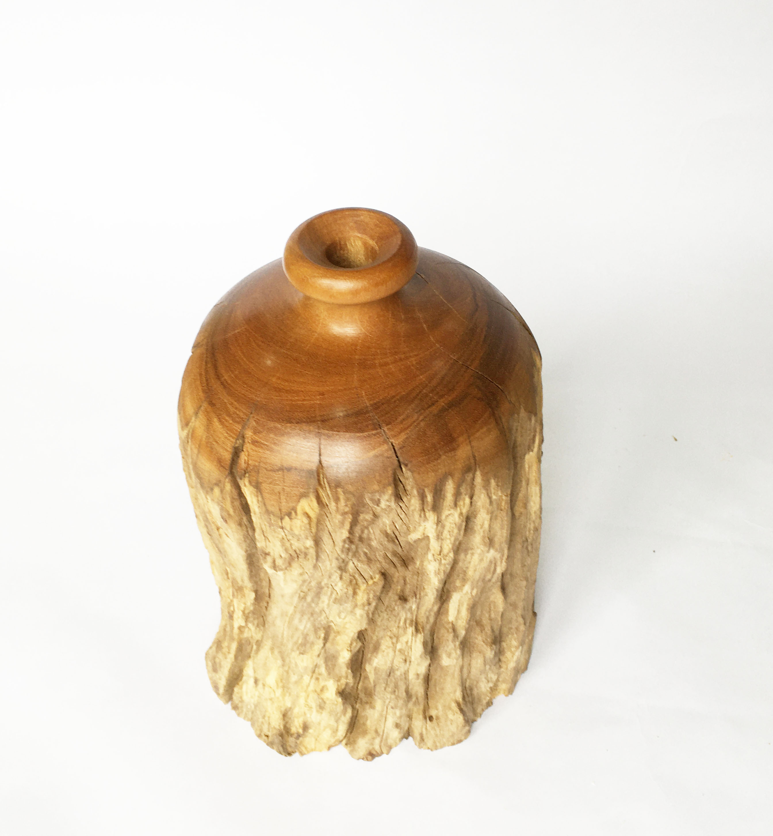 Lọ bình hoa gỗ lũa tự nhiên gỗ Bình Linh dùng decor trang trí sang trọng