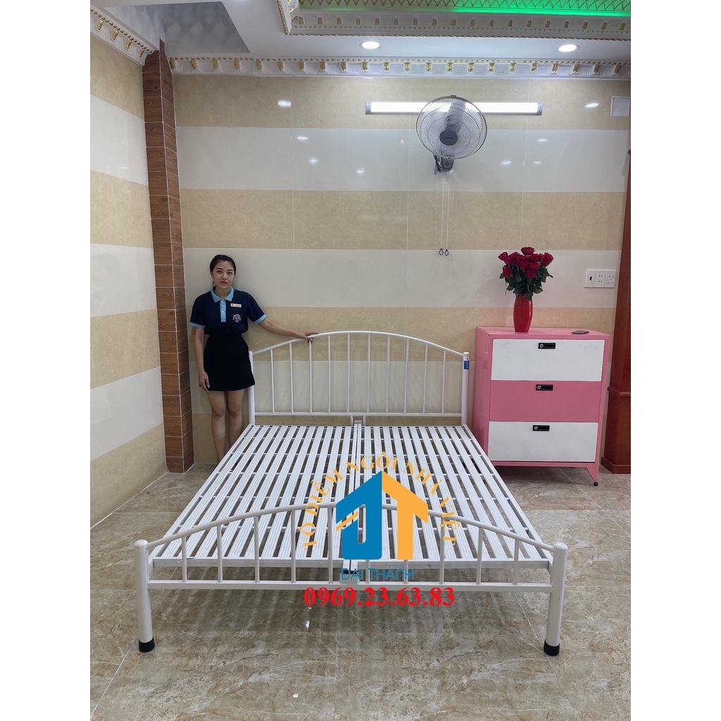 Giường sắt mỹ nghệ 1m6x2m Đại Thành
