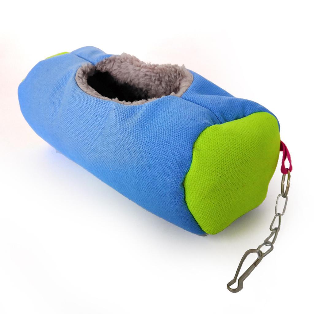 Small Animal Sleep Tube Hanging Cozy Bed Pet House Cage Hammock Cave Hut Winter