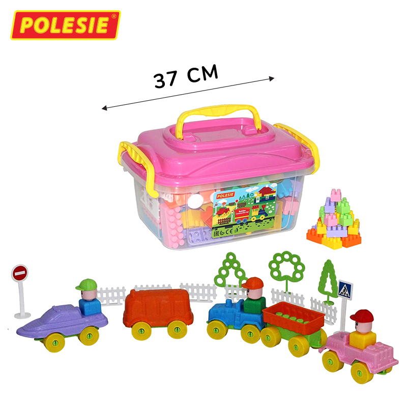 Bộ đồ chơi lắp ghép xây dựng kèm hộp đựng số 136 – Polesie Toys