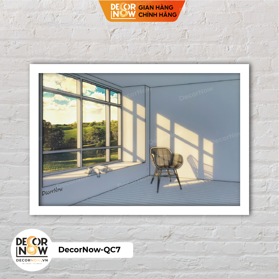 Đèn Ngủ Để Bàn, Tranh Quang Chiếu DECORNOW Tăng/Giảm Ánh Sáng, Đổi Màu, Điều Khiển Bât/Tắt Bằng Remote DCN-DB1