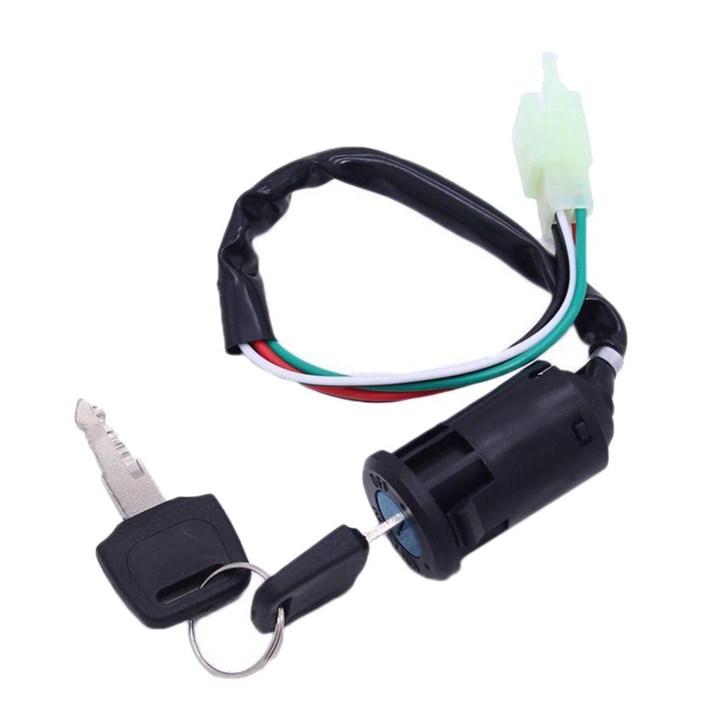 Ignition Key Barrel Switch 4 Wires 50cc 70cc 90cc 110cc 125cc Quad Dirt Pit Bike