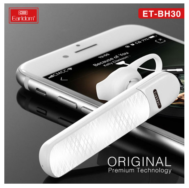 Tai Nghe Bluetooth Earldom 1 tai BH30 dành cho mọi dòng máy - HÀNG NHẬP KHẨU CHÍNH HÃNG 100% màu đen