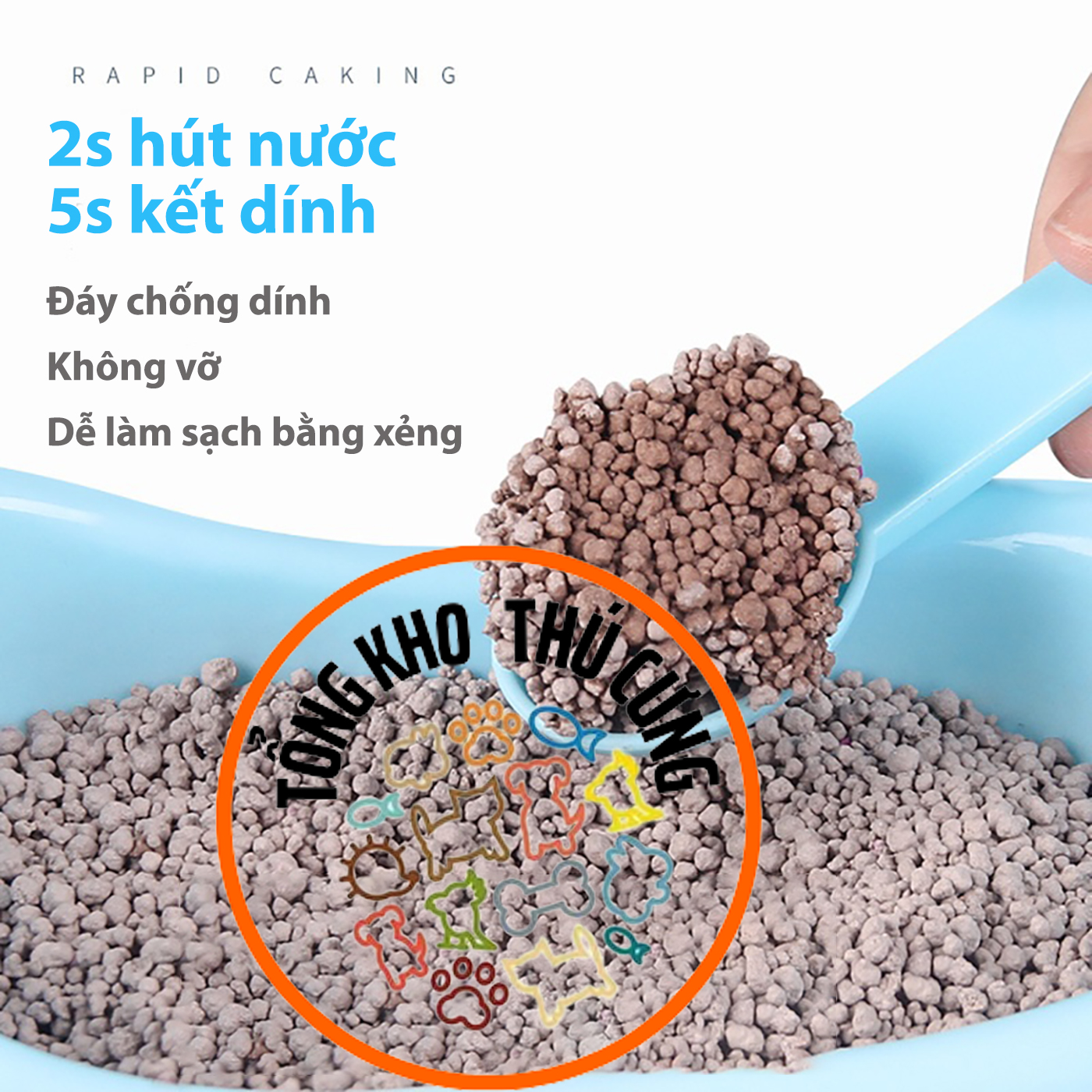 Cát Sand lót chuồng chuột hamster JONSANTY gói lớn 2.5kg/6L Viên nén lót chuồng thú cưng 2s hút nước tiểu 5s kết dính