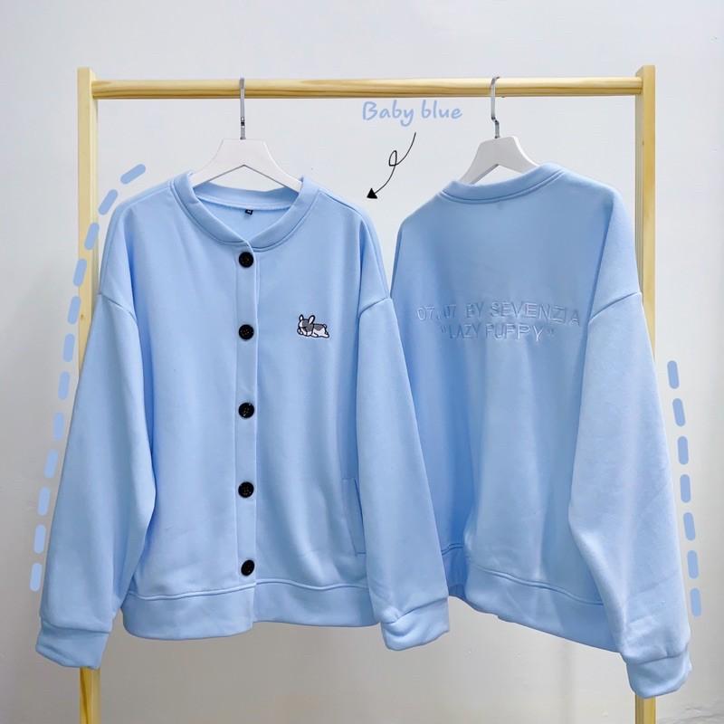 Áo khoác Bomber Puppy  thêu hình cún mặt xệ con siêu đáng yêu, đủ màu sắc, phong cách năng động cho các bạn trẻ