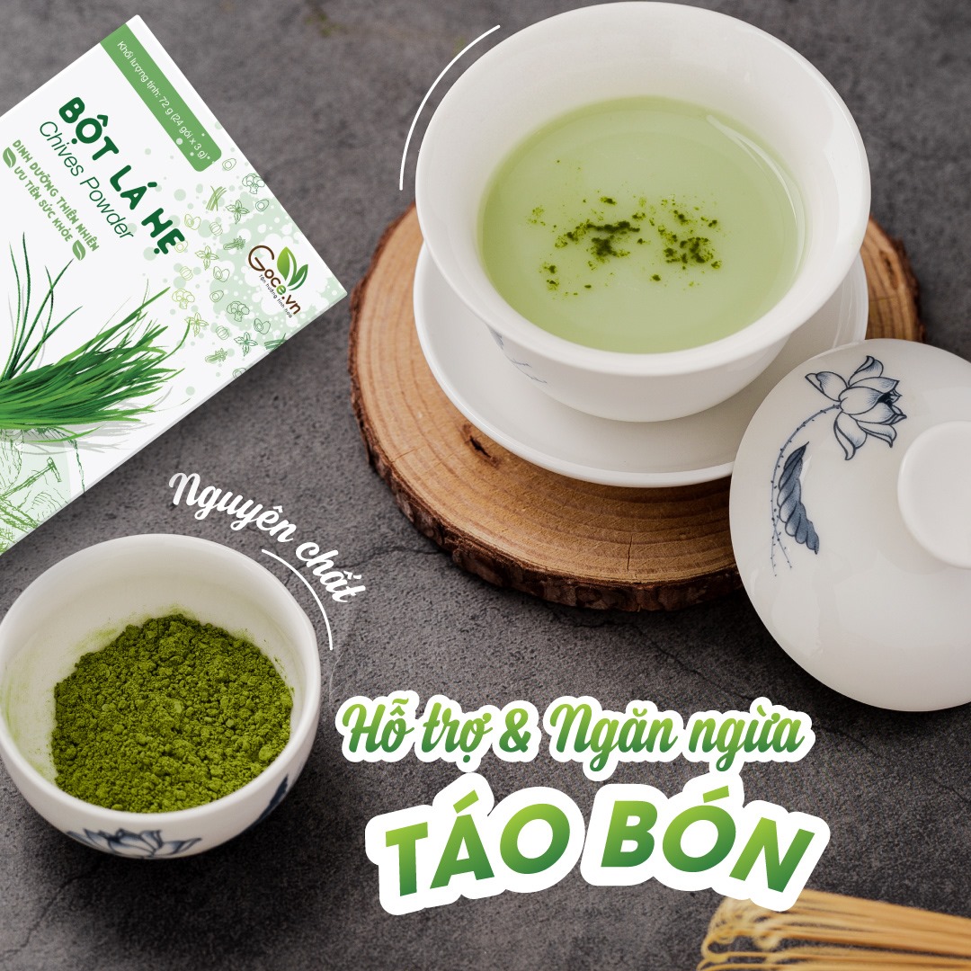 Bột lá hẹ nguyên chất Goce - 72g (24 gói x 3g)