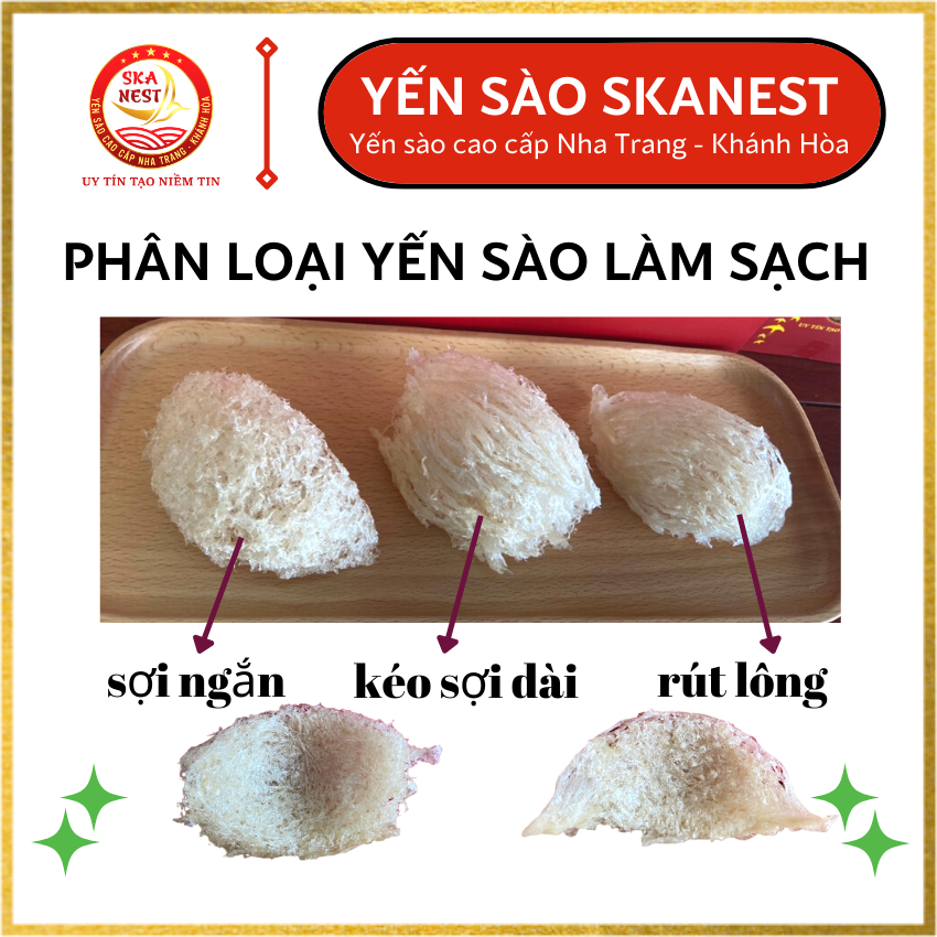 [50gr] Yến sào tinh chế sạch sợi sơ mướp nguyên chất