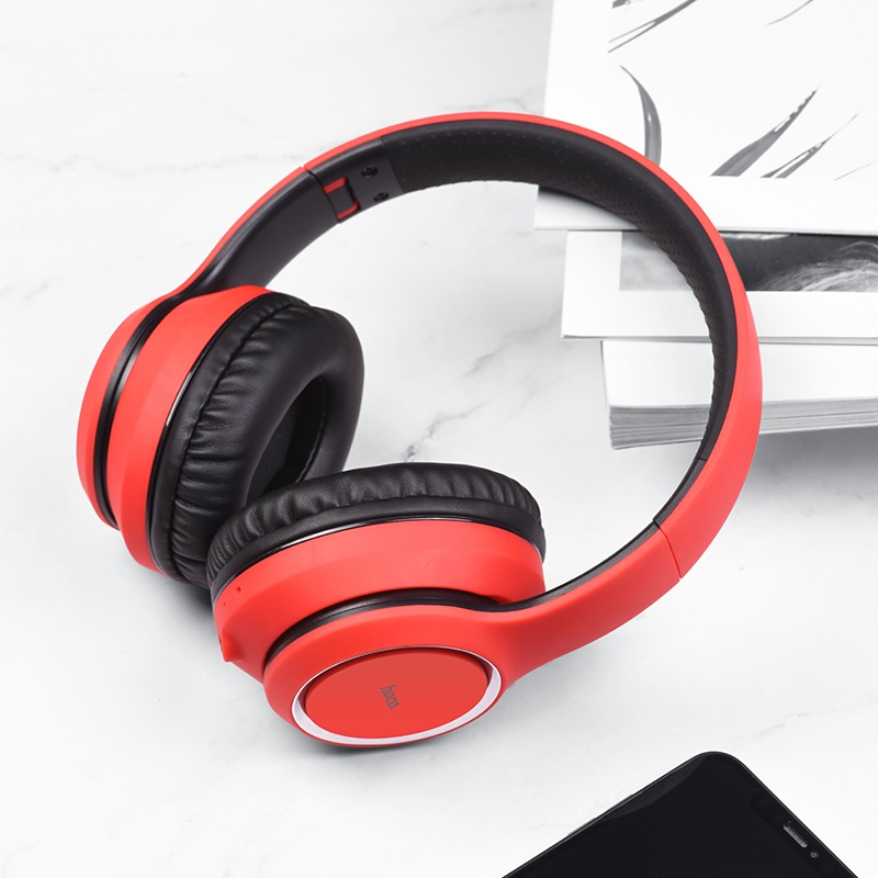 Tai Nghe Chụp Tai Bluetooth HOCO W28 - Dung Lượng Pin 250mAh - Hàng Chính Hãng