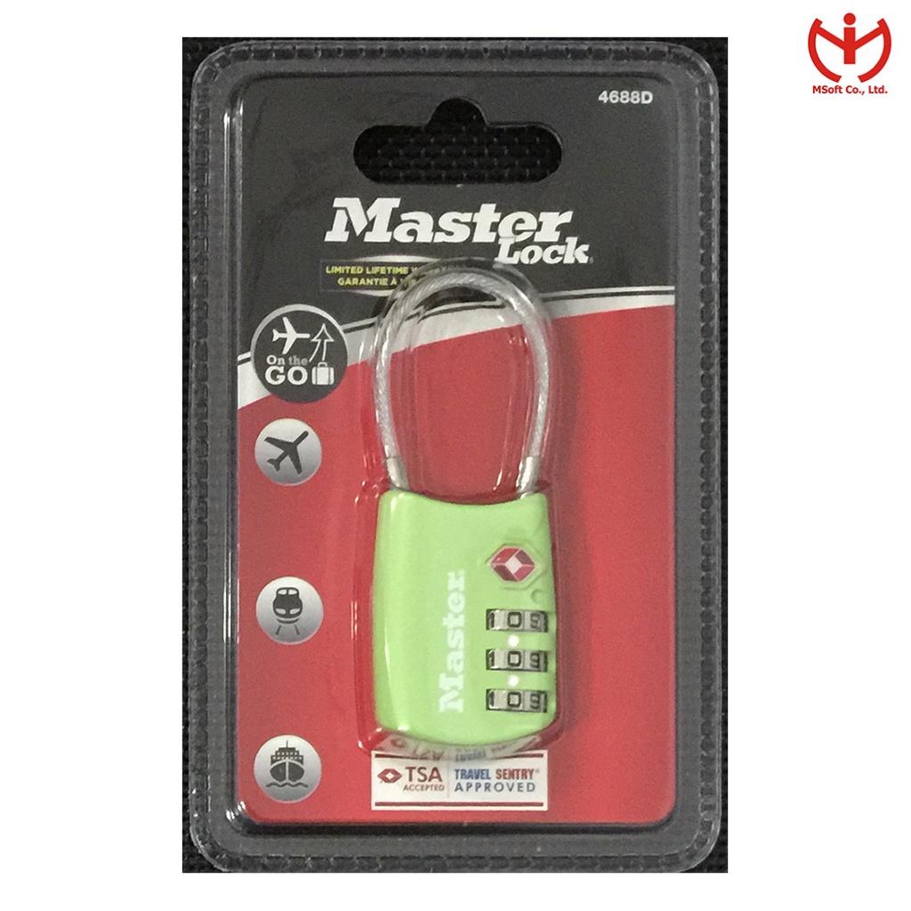 Ổ khóa số Master Lock 4688 EURD có chức năng TSA dùng khóa vali hành lý - MSOFT