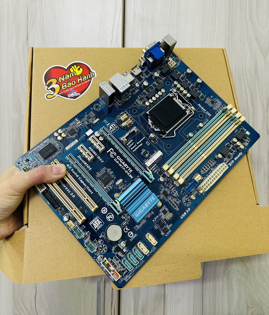 Bo Mạch Chủ GIGABYTE GA H77-DS3H HÀNG CHÍNH HÃNG