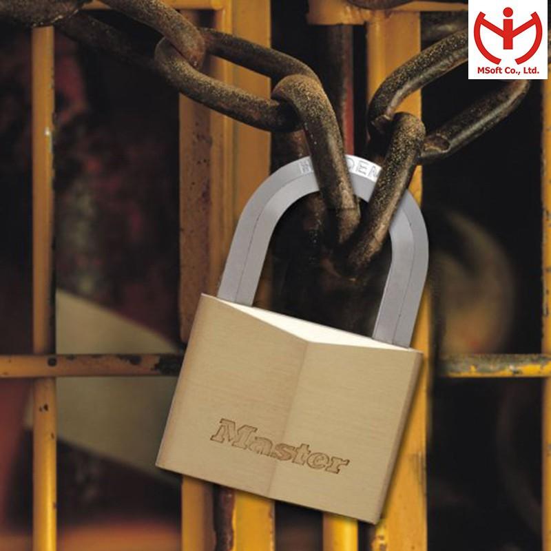 Khóa Master Lock 1165 D thân đồng rộng 60mm dầy XXL càng chống cắt - MSOFT