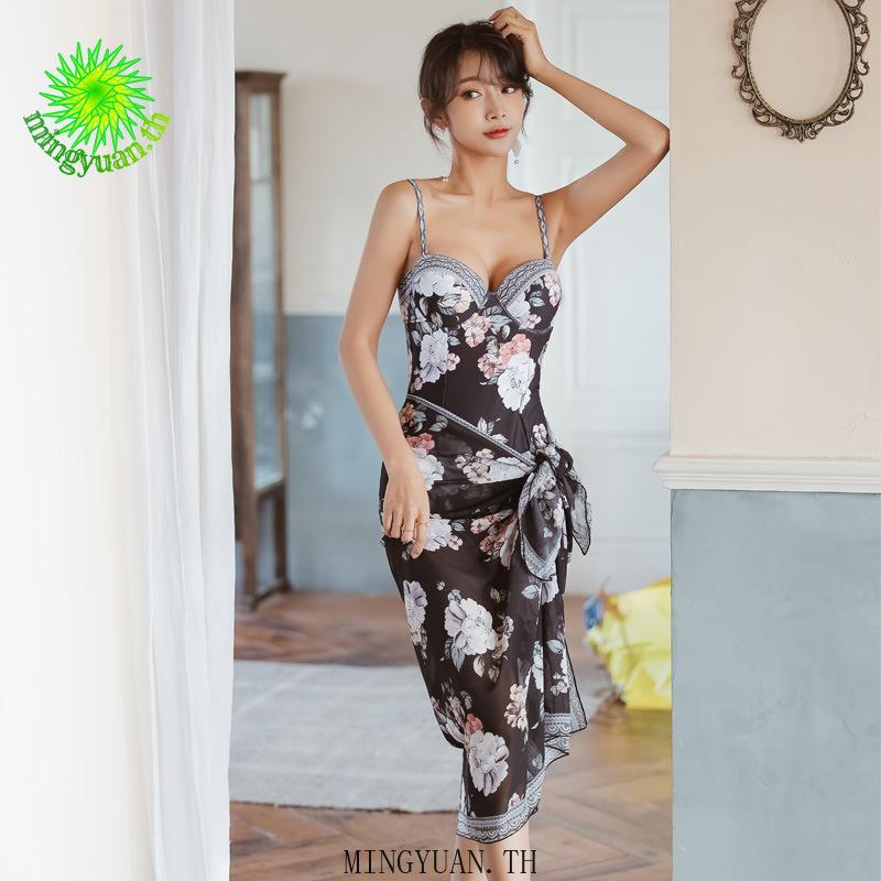 2020 swimwear one-piece small skirt swimsuit zipper