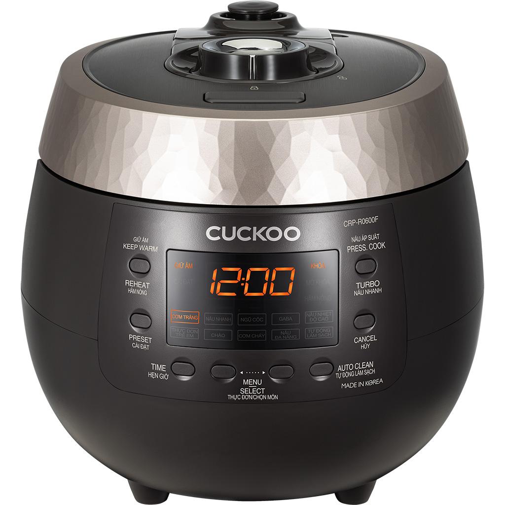 Nồi cơm điện tử áp suất Cuckoo 1.08 lít CRP-R0600F/BKGBCRVNCV - Hàng chính hãng