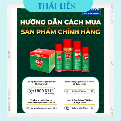 RP7  Chai Xịt Chống Rỉ Sét 150g 175g 300g 350g