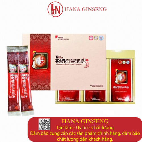 Nước hồng sâm Sanga Hàn Quốc hộp 30 gói - Khỏe cho cả gia đình