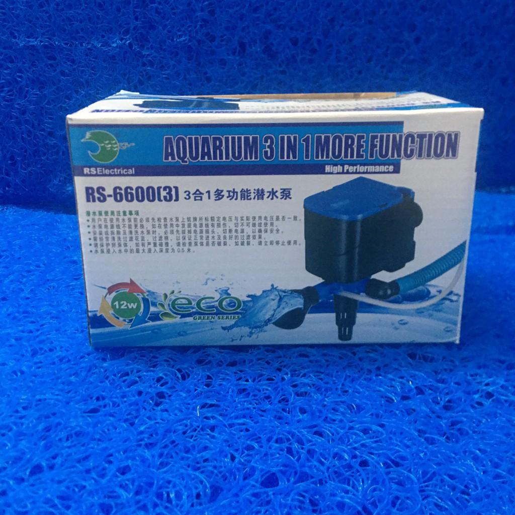 MÁY BƠM LỌC NƯỚC BỂ CÁ 3 CHỨC NĂNG RS 6600