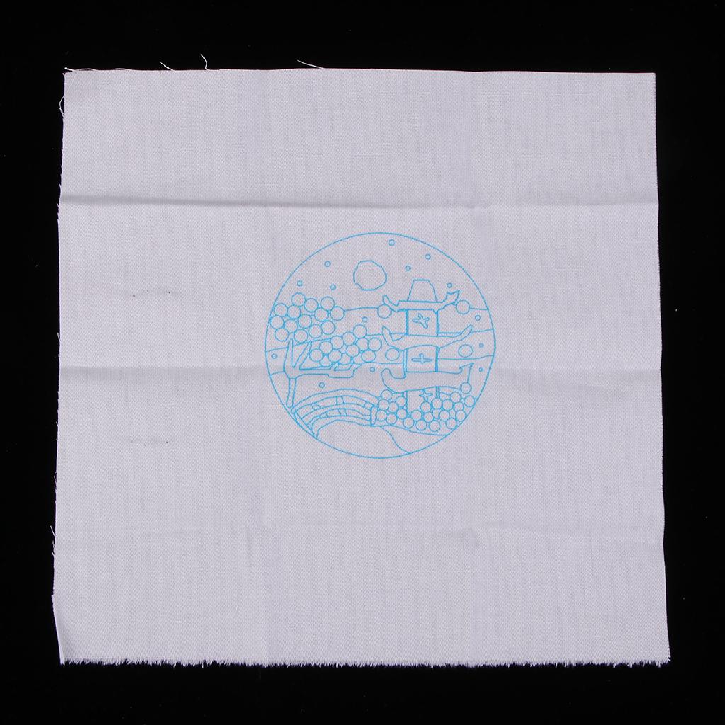 Pattern Handmade Embroidery Sampler Kit for Beginners Craft 11cm