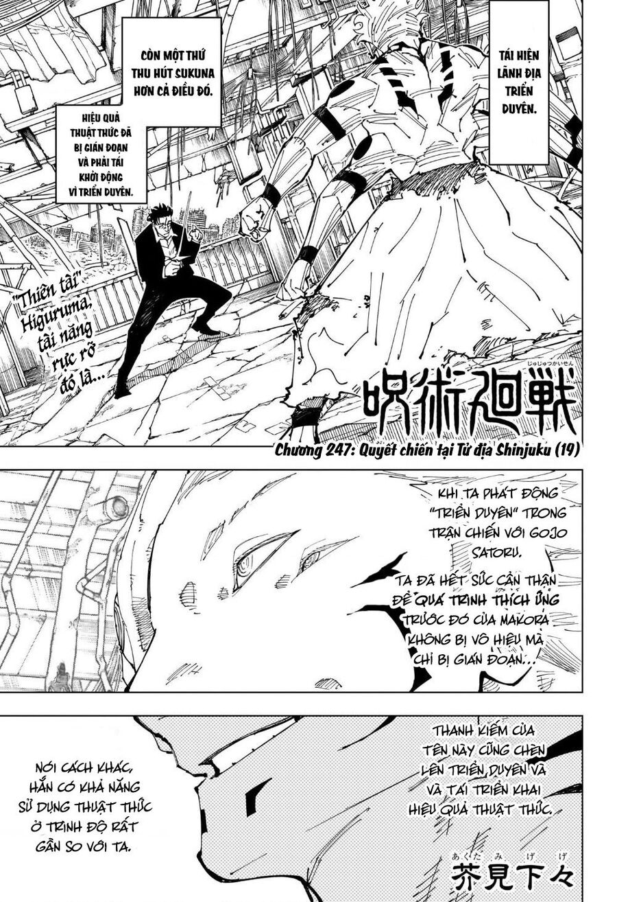 jujutsu kaisen - chú thuật hồi chiến chapter 247 2