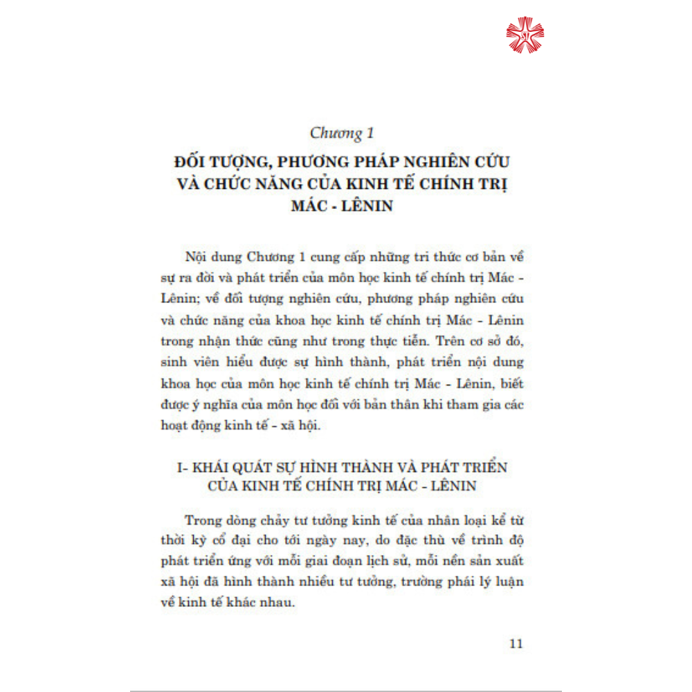 Hình ảnh Giáo Trình Kinh Tế Chính Trị Mác - Lê Nin (Dành cho bậc đại học hệ không chuyên lý luận chính trị)