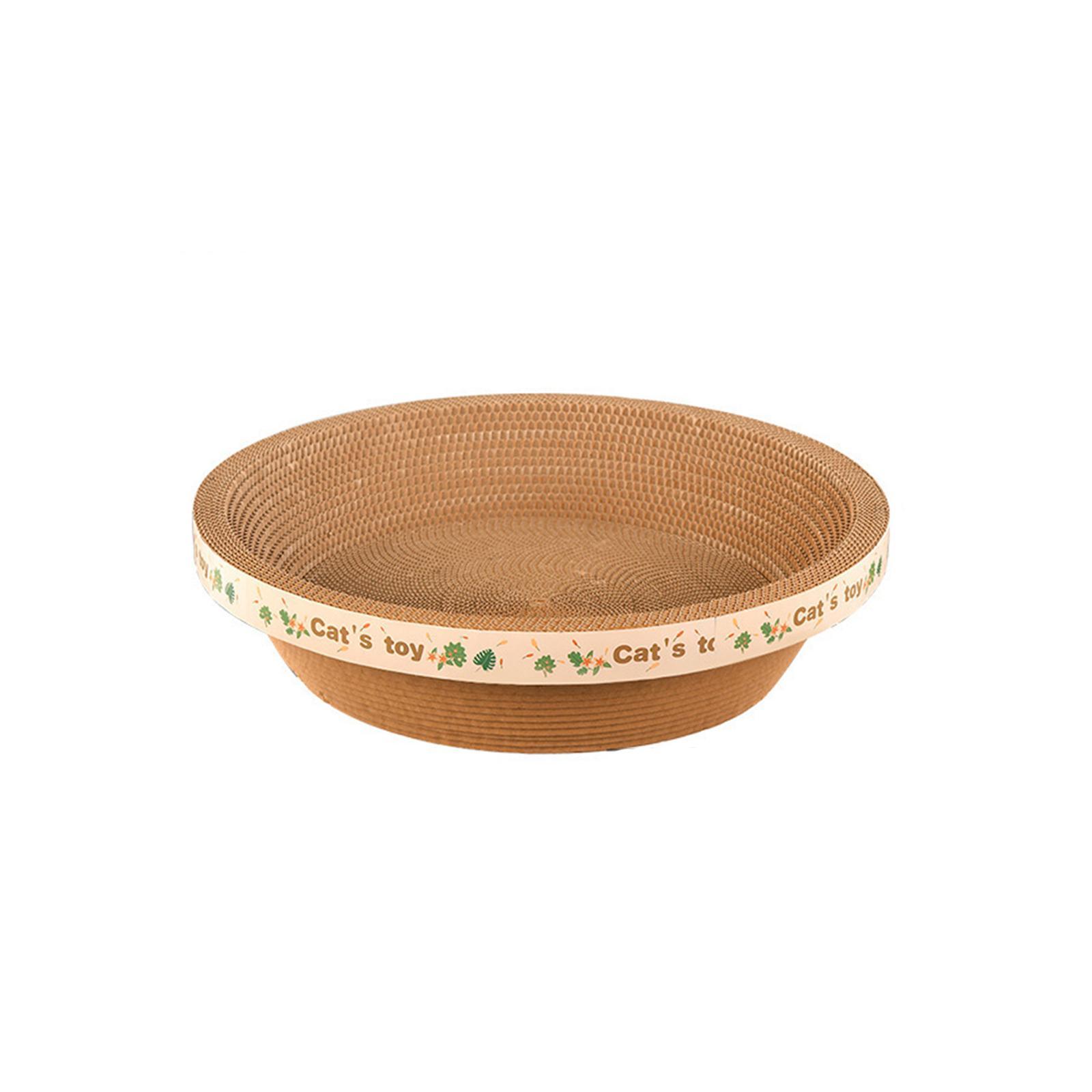 Cat Scratcher Cardboard Durable Round Cat Scratching Board Corrugated for Kitty Playing