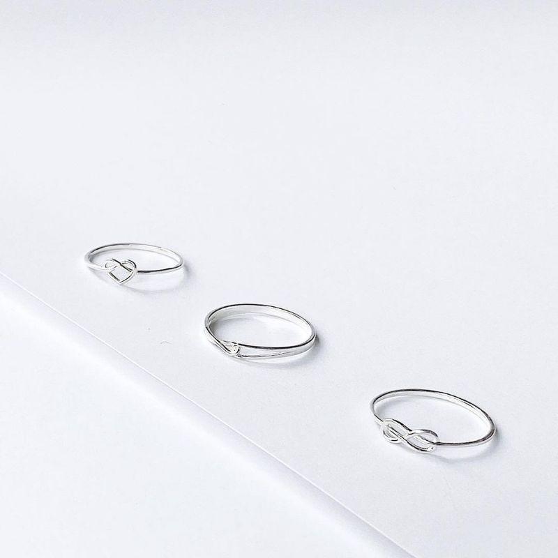 Nhẫn trơn bạc basic YN JEWELRY