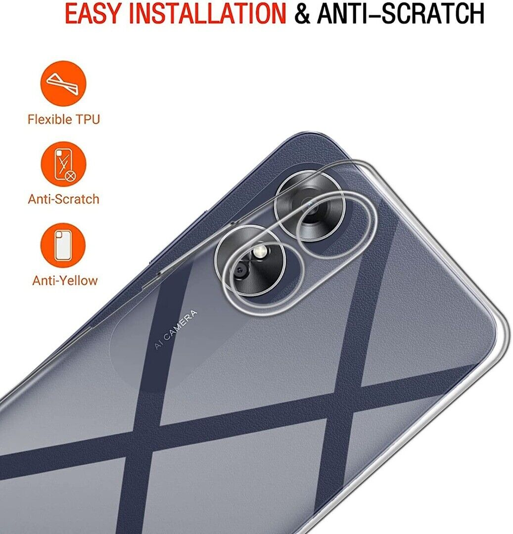 Ốp lưng silicon dẻo cho OPPO A17 hiệu Ultra Thin trong suốt mỏng 0.6mm độ trong tuyệt đối chống trầy xước - Hàng nhập khẩu