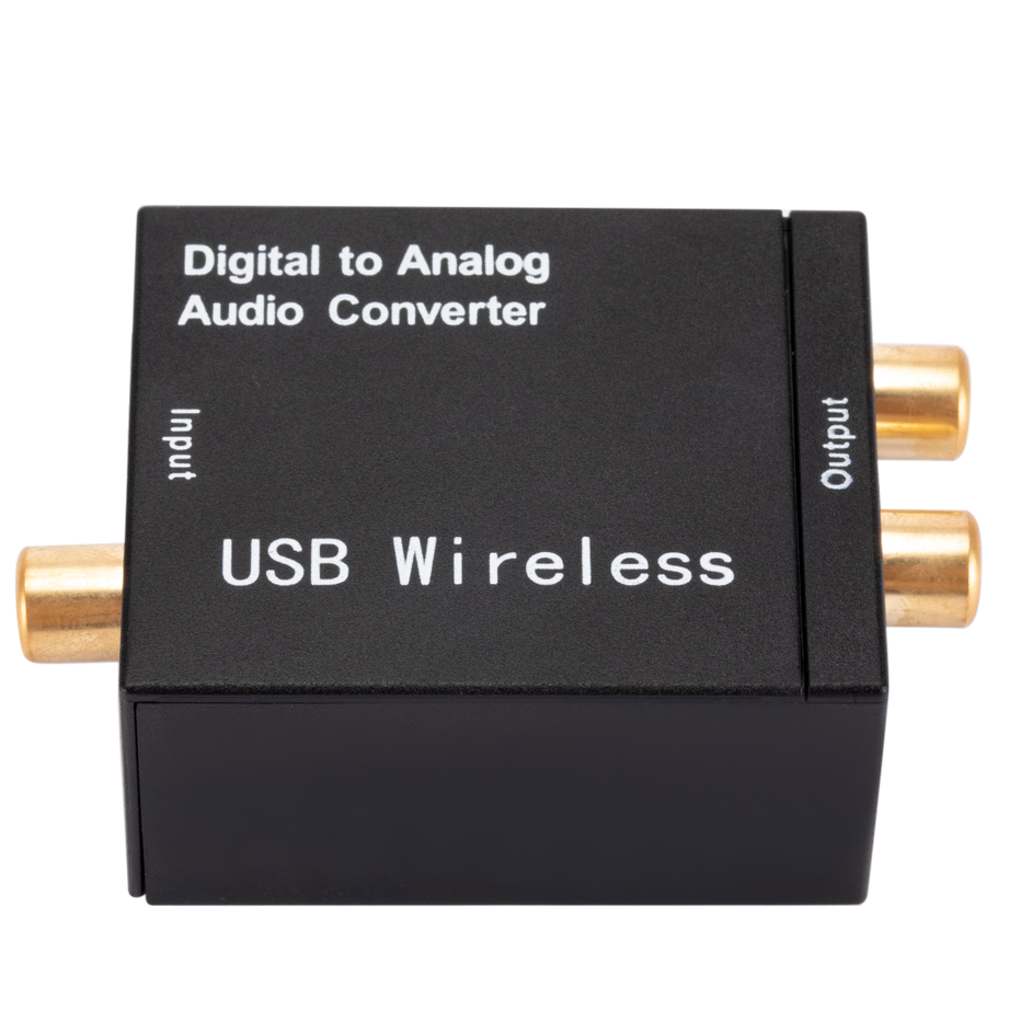 Digital to Analog Audio Converter Support Bluetooth Optical Fiber Toslink Coaxial Signal to RCA R/L Audio Decoder SPDIF DAC