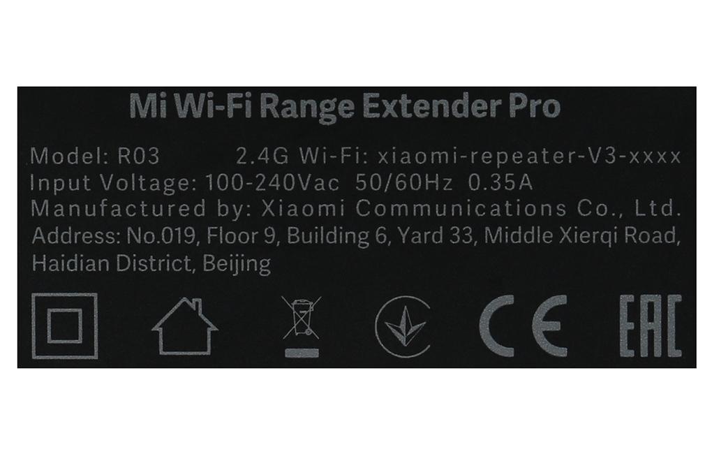 Bộ Mở Rộng Sóng Wifi Chuẩn N Xiaomi Pro Đen - Hàng chính hãng