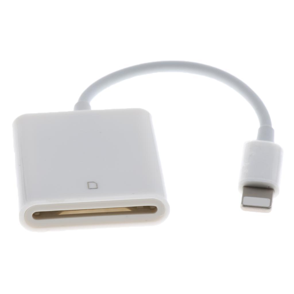 Camera Memory SD Card Reader Adapter OTG Data Cable For Apple IPhone IPad
