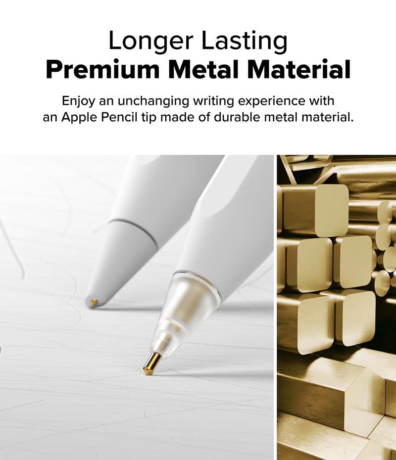 [Combo 3] Đầu bút thay thế Ringke Metal / HB / 2B Tip dành cho Apple Pencil - Hàng Chính Hãng