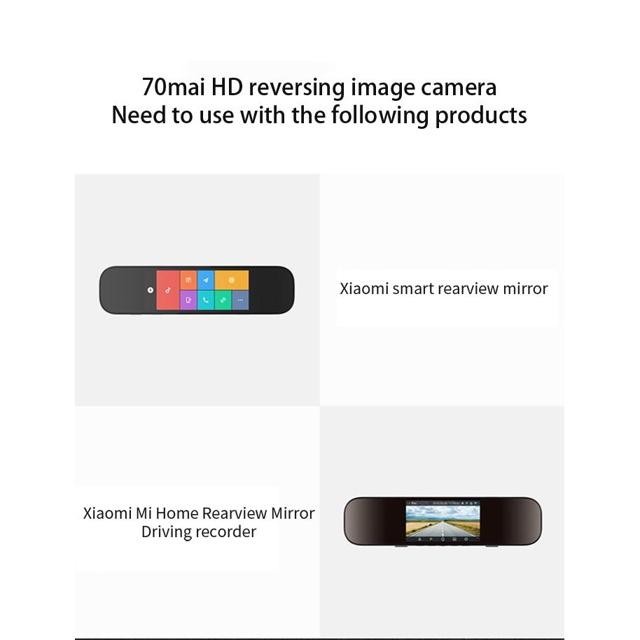 Camera lùi xe Xiaomi 70mai hỗ trợ tầm nhìn ban đêm