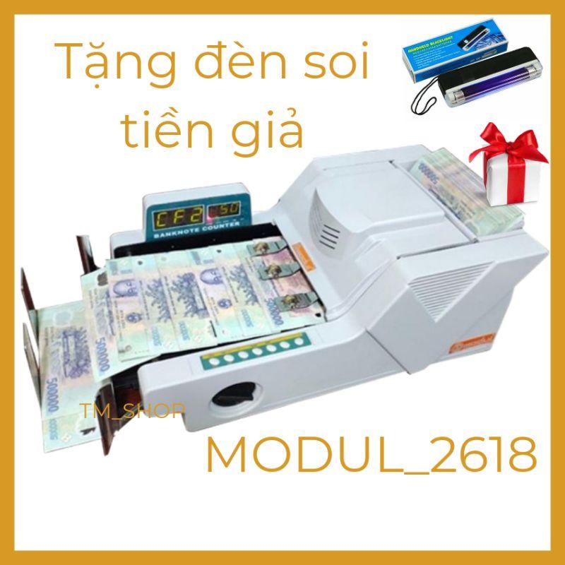 Máy đếm tiền ngân hàng Modul 2618, nhận biết mệnh giá, phát hiện tiền khác loại, tiền gi.ả, bảo hành 18 tháng