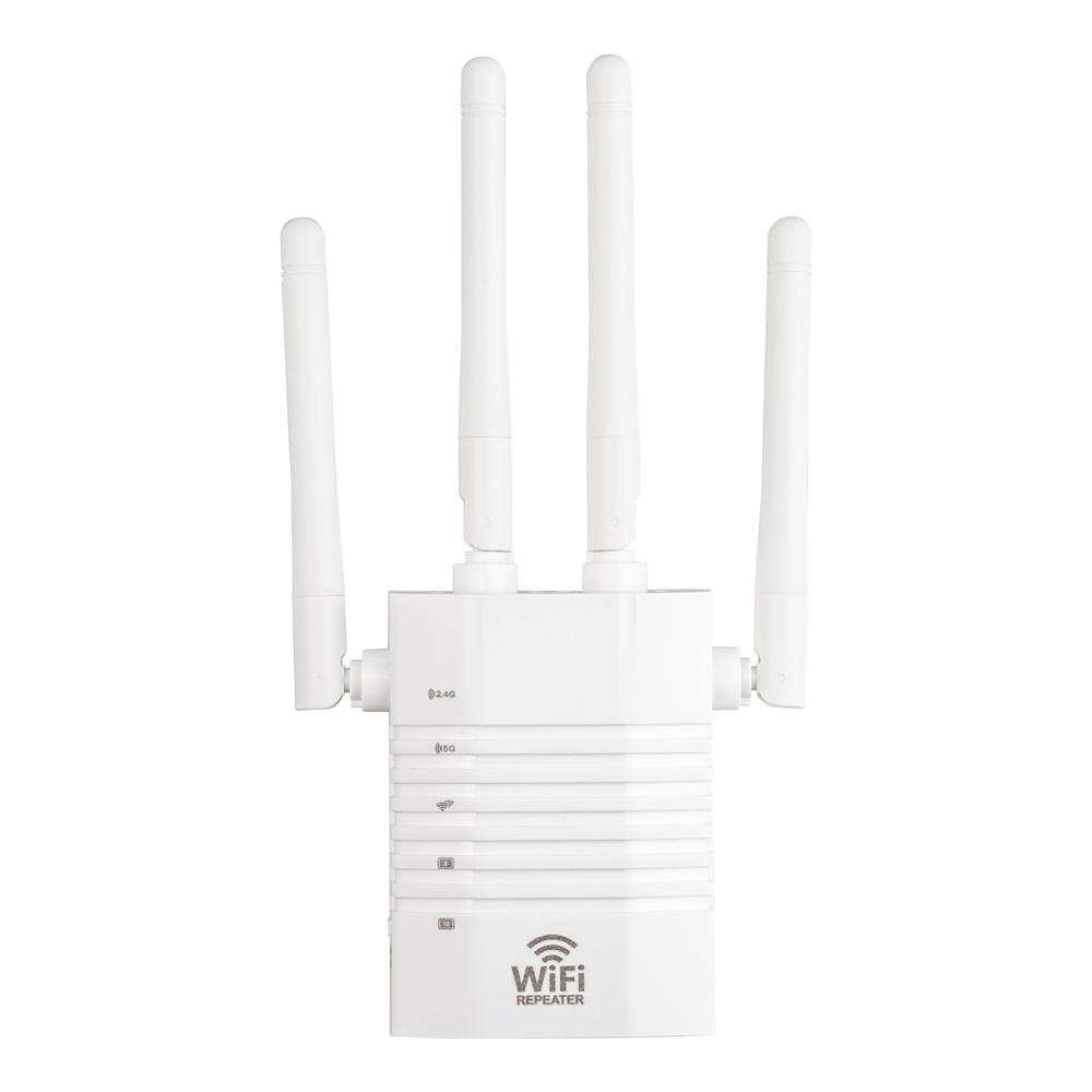 Bộ lặp lại Wi-Fi băng tần kép Bốn ăng-ten 2.4GHz 5GHz 1200M Internet Wi-Fi WD-R1205U