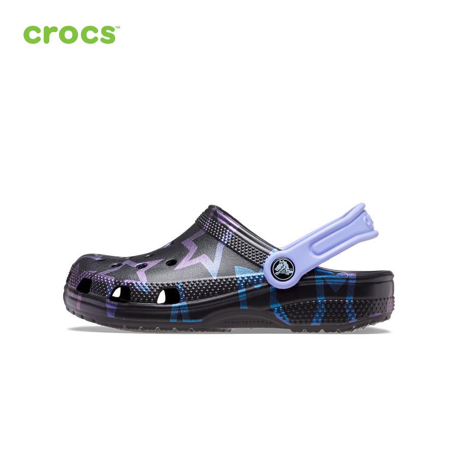 Giày lười trẻ em Crocs FW Classic Clog Kid Disco Dance Party Stars/Black - 208084-97Y