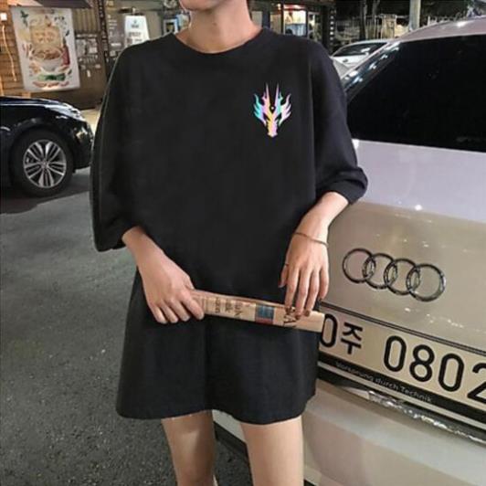 Áo Thun Phản Quang Nam Nữ In hình ĐẦU RỒNG , áo chất, đi đêm, đi phượt bao ngầu, nhìn đã mắt