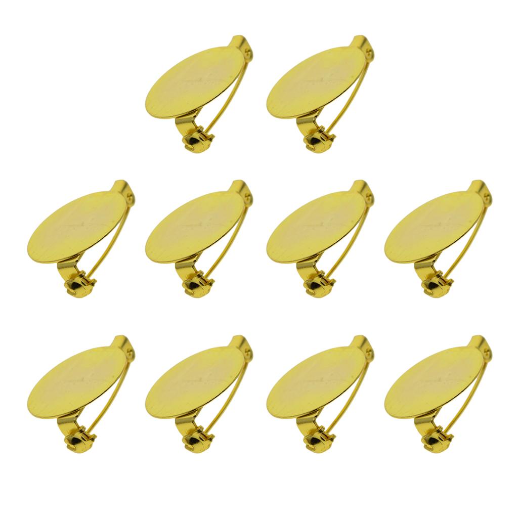 10Pcs Metal Butterfly Clutch Tie Tacks Pin Back Replacement Blank Pins for Craft Making, Gold