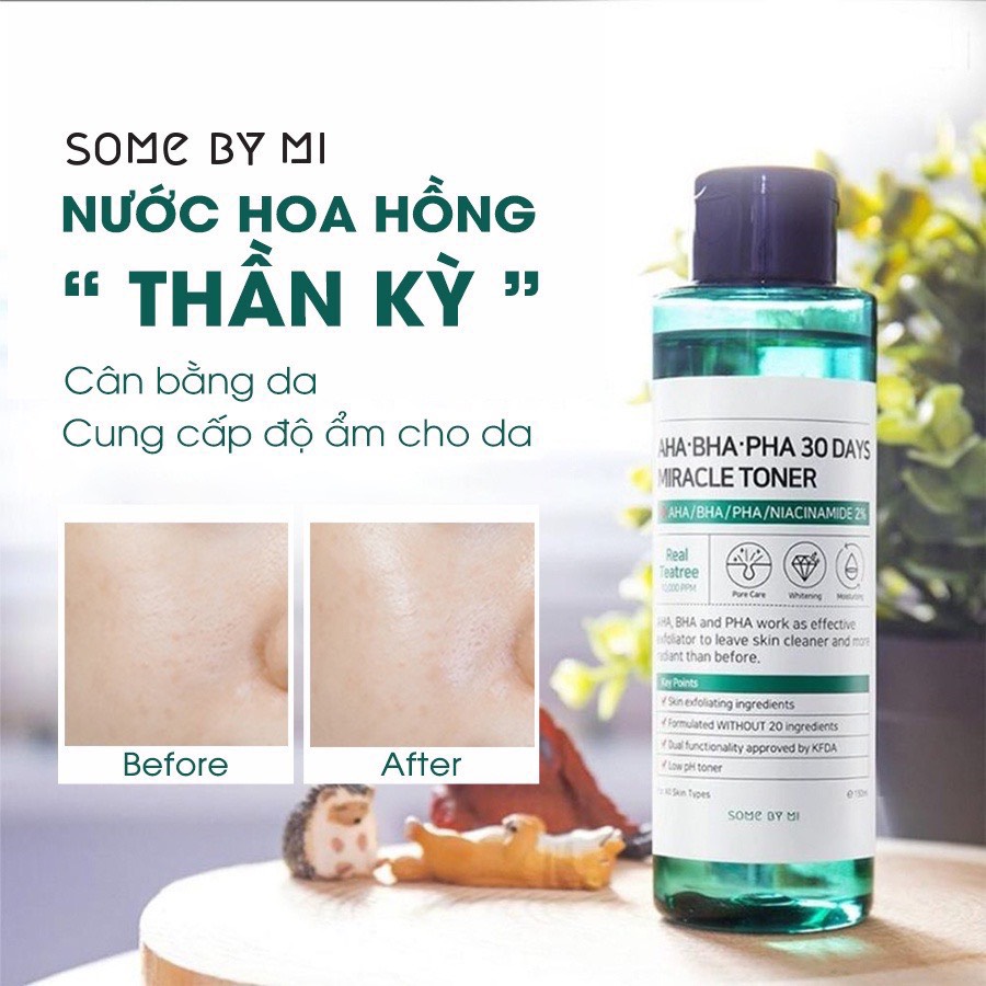 Nước hoa hồng Some By Mi AHA- BHA- PHA 30 Days Miracle Toner 150ml